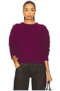 view 1 of 4 Cable Collegiate Crew Sweater in Aubergine