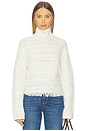 view 1 of 4 Cropped Cable Turtleneck Sweater in Cream