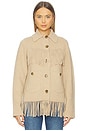 view 1 of 4 Western Fringe Jacket in Dune