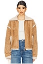 view 1 of 5 Grizzly Bomber Jacket in Almond & Oatmeal