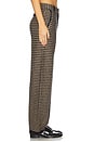 view 3 of 6 Houndstooth Tailored Trouser in Black & Dune