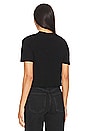 view 3 of 4 Featherweight Crop Tee in Black