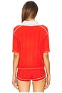 view 3 of 4 Pele Cashmere Polo in Cherry