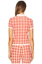 view 3 of 5 Gingham Shrunken Polo in Cherry Combo