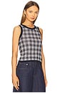 view 2 of 5 Gingham Tank in Midnight Combo