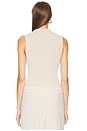 view 3 of 4 Rib Mockneck Shell in Cream