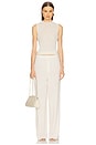 view 4 of 4 Rib Mockneck Shell in Cream