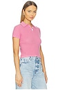 view 2 of 4 SHRUNKEN POLO トップ in Rose