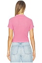 view 3 of 4 SHRUNKEN POLO トップ in Rose