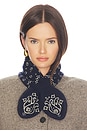 view 1 of 4 Bandana Bowtie Scarf in Midnight & Butter