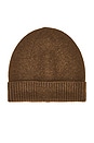 view 1 of 2 Rib Cuff Beanie in Chestnut