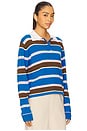 view 2 of 4 Cropped Stripe Rugby Sweater in Twilight Combo