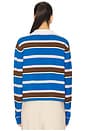 view 3 of 4 Cropped Stripe Rugby Sweater in Twilight Combo