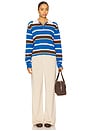 view 4 of 4 Cropped Stripe Rugby Sweater in Twilight Combo