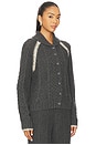 view 2 of 4 Marlowe Cable Cardigan in Charcoal