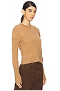 view 2 of 4 Shrunken Crew Cashmere Sweater in Almond