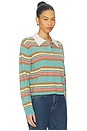 view 2 of 4 Cropped Stripe Rugby Sweater in Glacier Combo