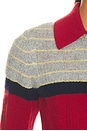 view 6 of 5 Track Polo Sweater in Carmine Combo