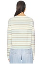 view 3 of 4 Grizzly Stripe Crew Sweater in Seaglass Combo