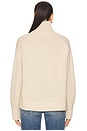 view 3 of 4 Cropped Rib Turtleneck in Sandstone