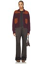 view 6 of 5 ROPA DE CALLE SADDLE UP! in Fig & Burnt Sienna