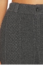 view 6 of 6 Tailored Cable Trouser in Charcoal