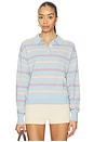 view 1 of 4 Collegiate Stripe Polo in Clear Sky Combo