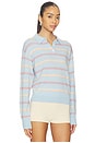 view 2 of 4 Collegiate Stripe Polo in Clear Sky Combo