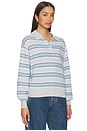view 2 of 4 Collegiate Stripe Polo in Stone Combo