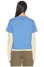 view 3 of 4 Layer Tee in Delft Blue & Butter