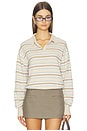 view 1 of 4 POLO DE RAYAS UNIVERSITARIAS in Sandstone Combo