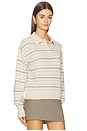 view 2 of 4 POLO DE RAYAS UNIVERSITARIAS in Sandstone Combo
