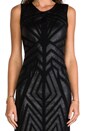 view 5 of 5 Ollie Faux Leather Cut Out Dress in Black