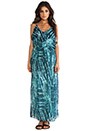 view 1 of 4 Poolside Silk Maxi Dress in Blue