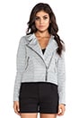 view 2 of 6 CHAQUETA MOTO REGAN MOTO JACKET in Black & White