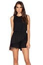 view 1 of 4 COMBISHORT AVEC FRANGES NADINE in Black