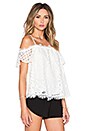 view 2 of 4 Cassis Lace Off Shoulder Top in Ivory