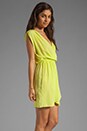 view 3 of 5 Sarah Wrap Mini Dress in Lime