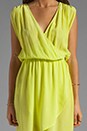 view 5 of 5 Sarah Wrap Mini Dress in Lime