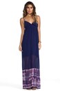 view 1 of 5 Foundation Spaghetti Alligator Maxi Dress in Midnight