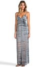view 1 of 5 Silk Triangle Maxi Dress in Charcoal