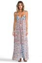 view 1 of 4 Mixed Silk Triangle Top Maxi in Rust