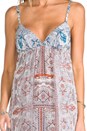 view 4 of 4 Mixed Silk Triangle Top Maxi in Rust