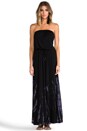 view 1 of 4 Drawstring Tube Maxi Dress in Black