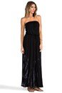 view 2 of 4 Drawstring Tube Maxi Dress in Black