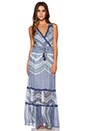 view 1 of 3 Paneled Maxi Dress in Multi Azure