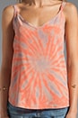 view 3 of 4 Emily Silk Spaghetti Strap Tank Top in Peach