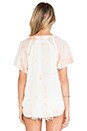 view 3 of 4 Cairo Hidden Placket Top in Salmon