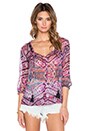 view 1 of 3 BLOUSE PAYSANNE MANCHES 3/4 in Crimson