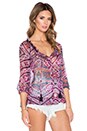 view 2 of 3 BLOUSE PAYSANNE MANCHES 3/4 in Crimson